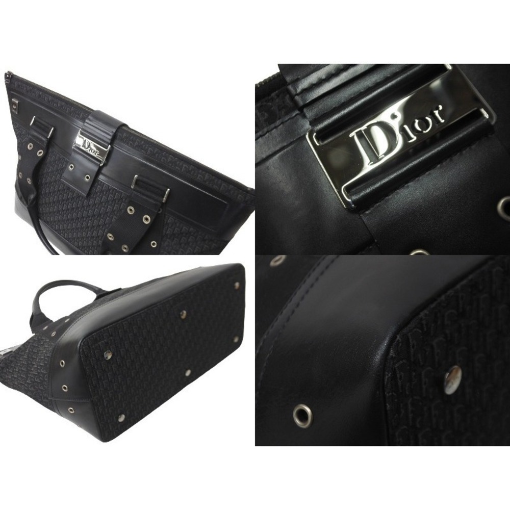 Christian Dior Tote Bag Street Chic Logo Oblique Canvas Leather - Picture 5 of 9